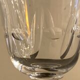 2 crystal-blown walking glasses