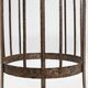 Art Nouveau wrought iron and brass high console Wiener Secession style