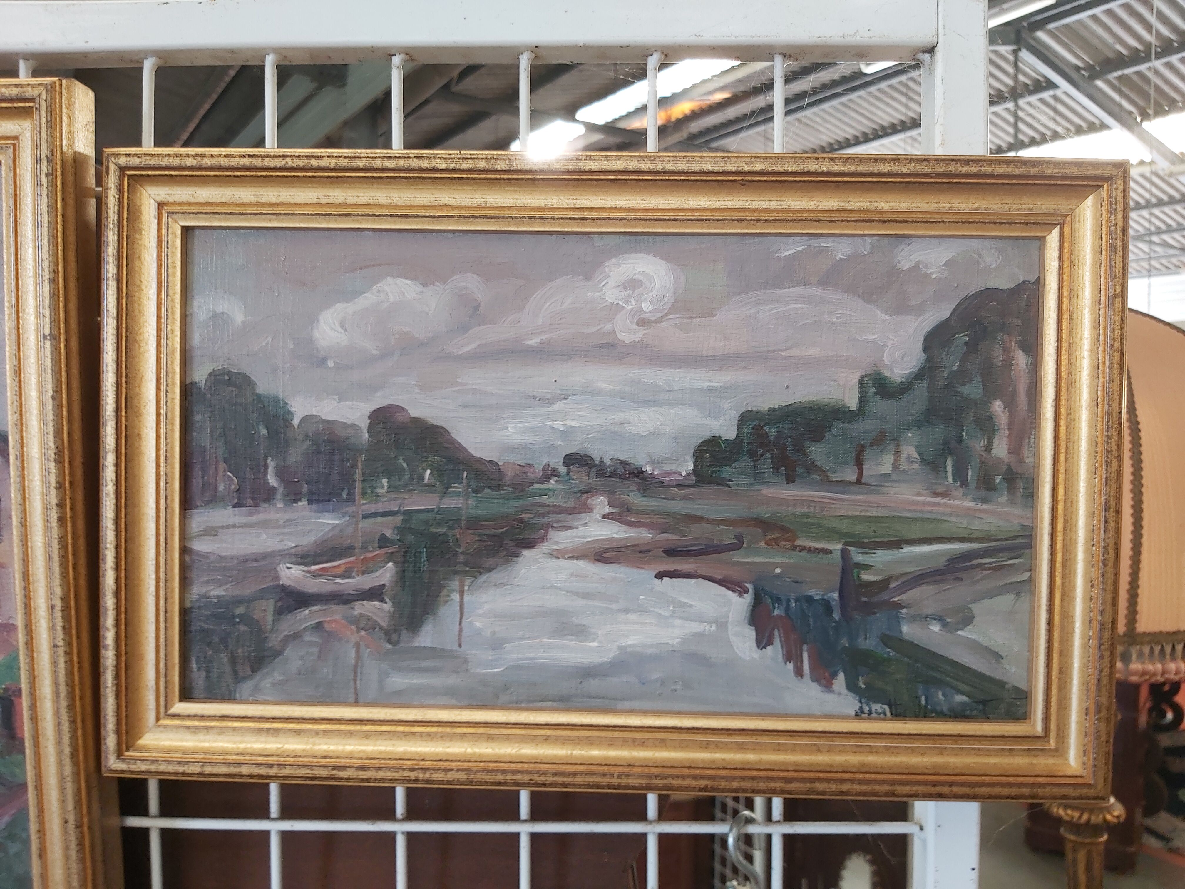 Marine oil on canvas signed