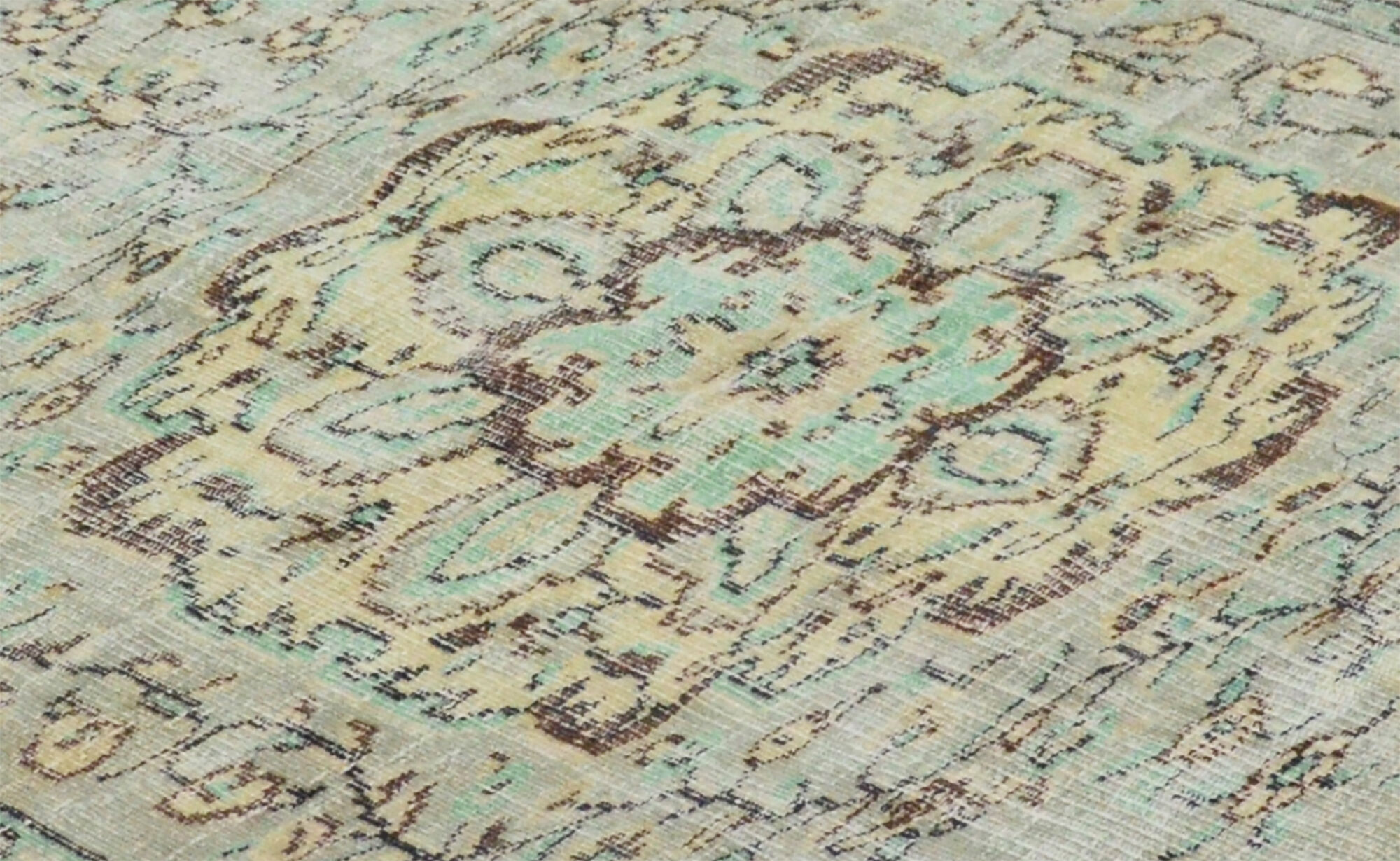 Anatolian handmade vintage rug 246 cm x 173 cm