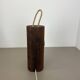 Large organic sculptural table lamp in pine wood attributed to Temde Lights, Germany, 1970s