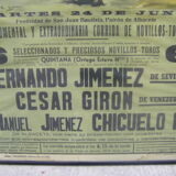 Old bullfight poster