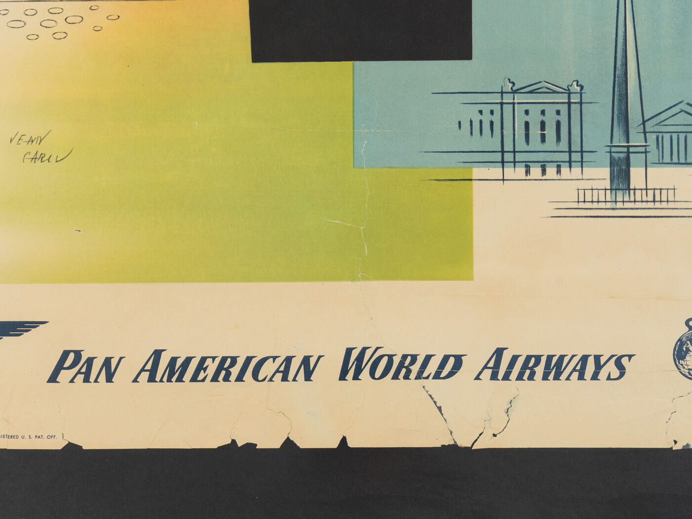 Paris, Pan Am Airways Travel Poster, 93 x 123 cm