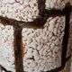 Large brutalist lamp base in glazed ceramic, Fat Lava decor 1970.