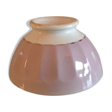 Purple and white ribbed bowl / vintage 50s-60s