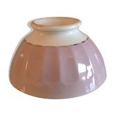 Purple and white ribbed bowl / vintage 50s-60s