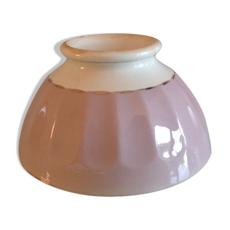 Purple and white ribbed bowl / vintage 50s-60s