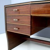 Wooden Desk by Osvaldo Borsani for Arredamenti Borsani Varedo, Italy