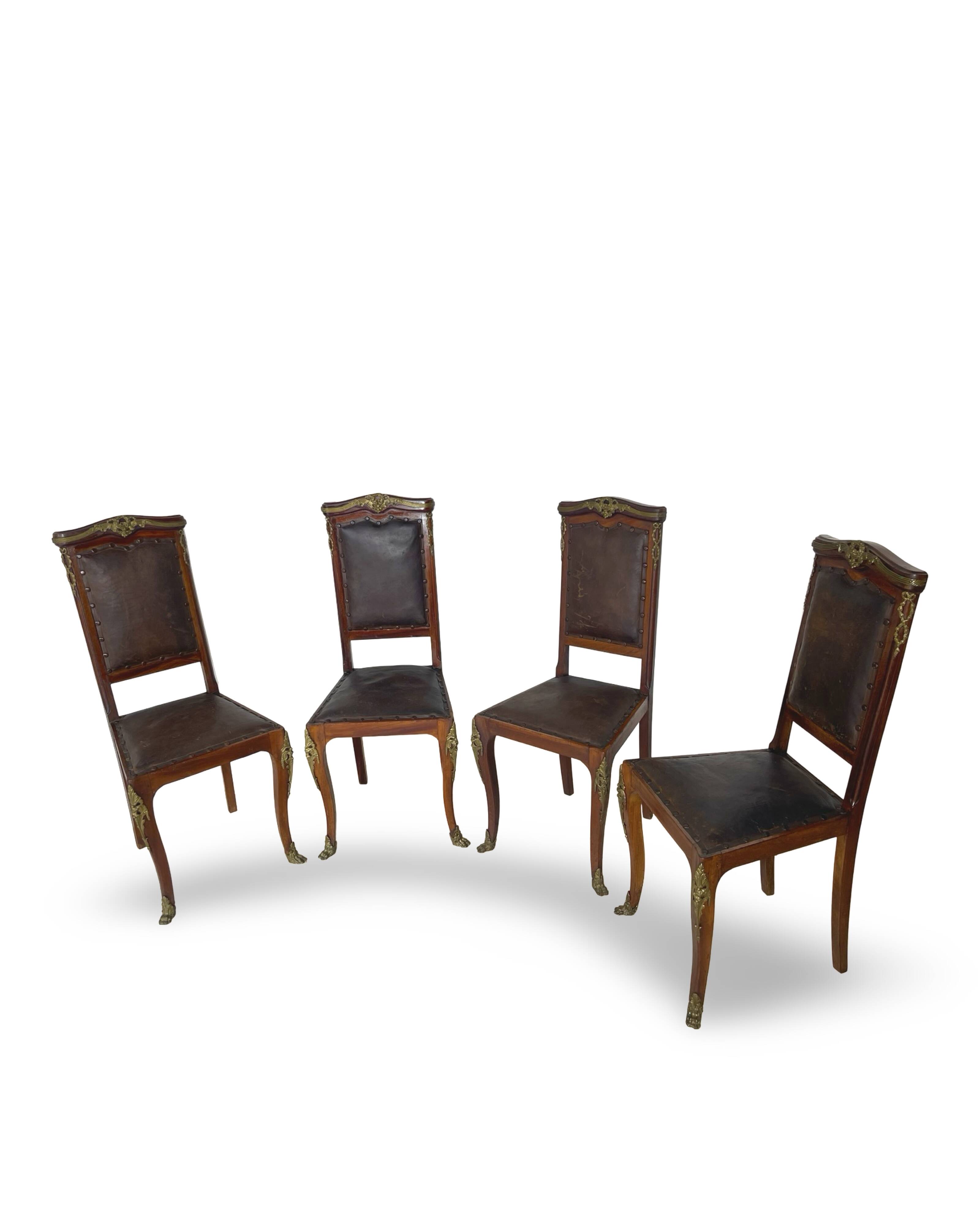 Italian art deco dining chairs 1920s