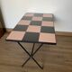 Table basse damier