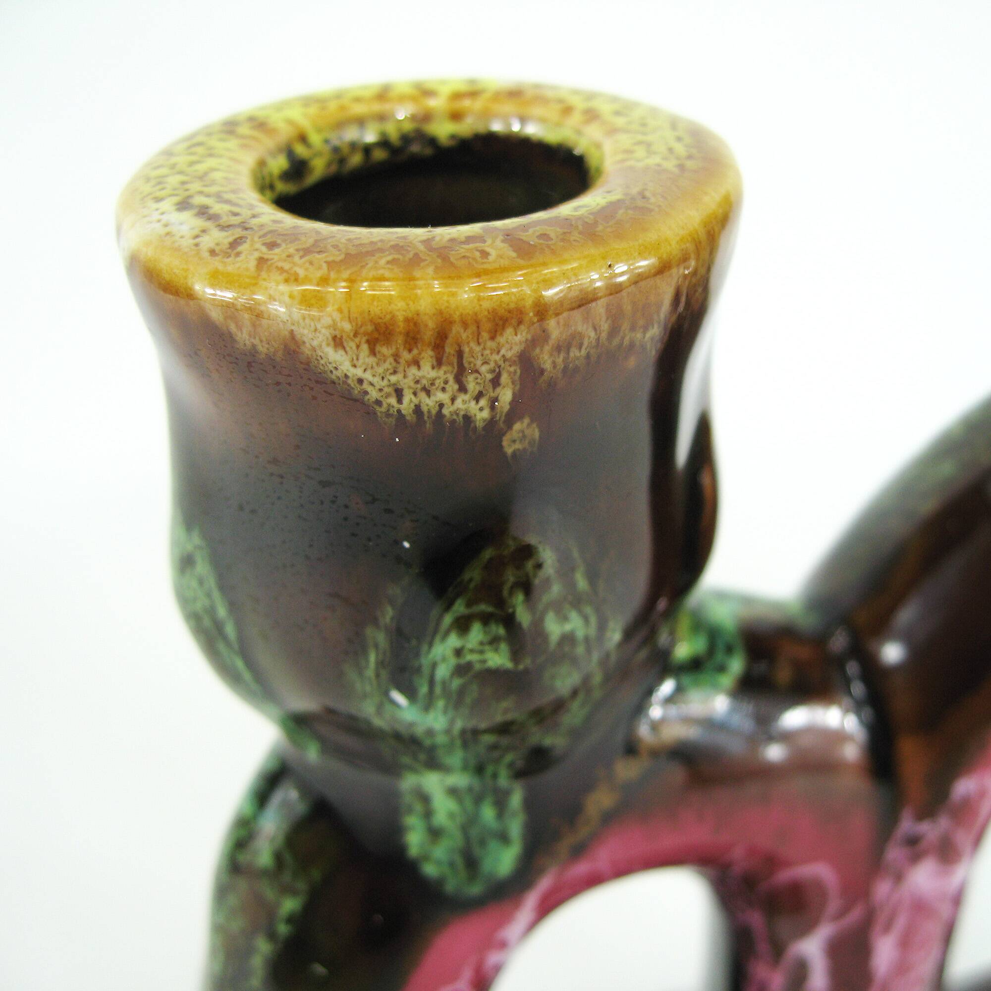 Ceramic candlestick - Georges Pougues-les-Eaux - vintage 60s