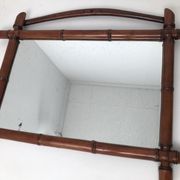 Vintage bamboo mirror