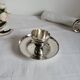 Silver-plated egg cup