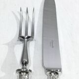 Christofle – silver metal crossed ribbon cutting service