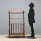 Antique walnut shelf with curved legs, Italy, mid-19th century.