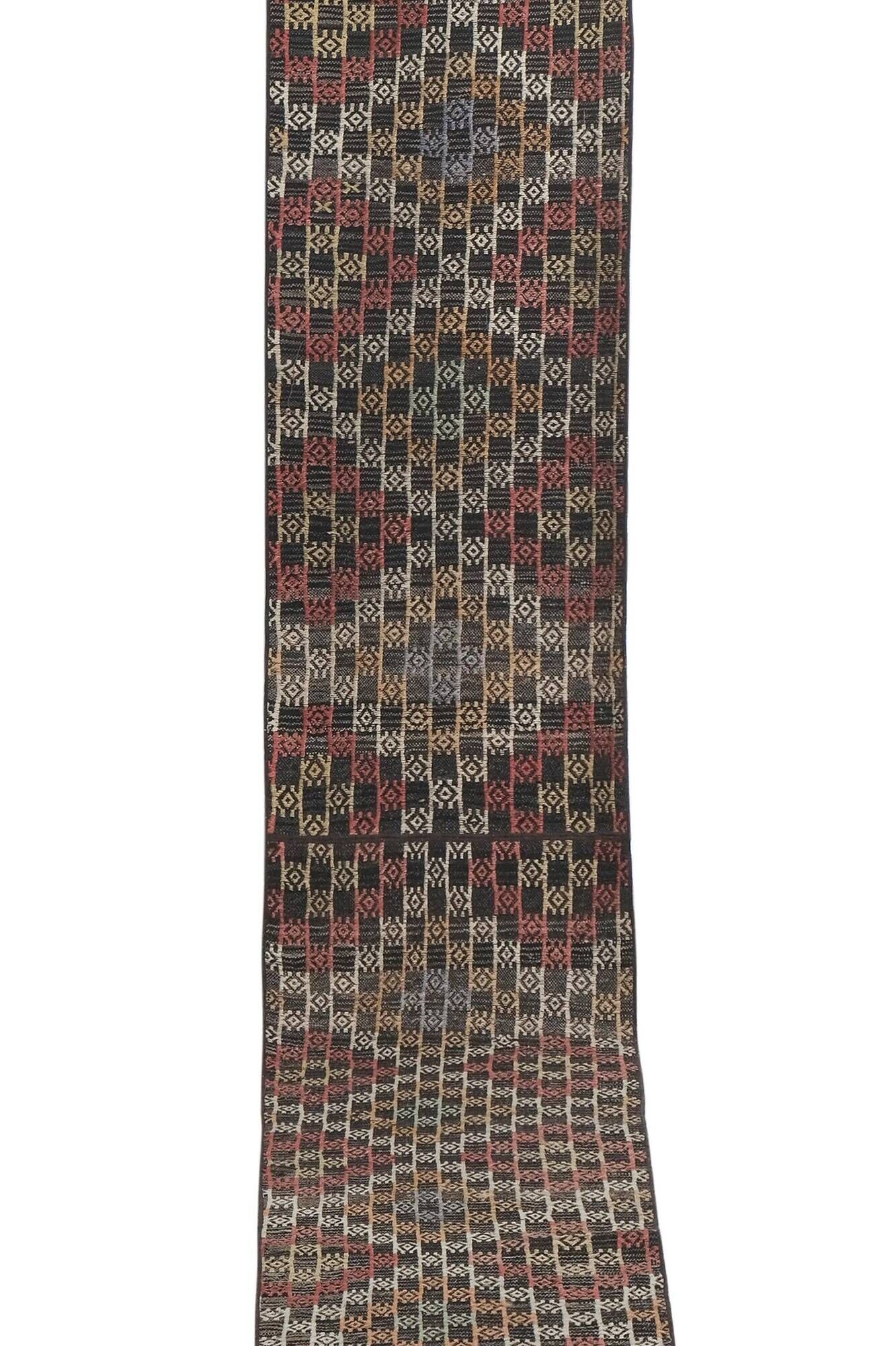 Vintage Turkish hallway rug 65x485 cm