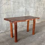 Table basse brutaliste forme libre 1970