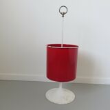 Enamelled tole paper basket, tulip foot 60 70