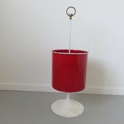 Enamelled tole paper basket, tulip foot 60 70