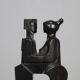 “Together” – Hand-carved wooden sculpture by Jozef Kets, Belgium, 1971
