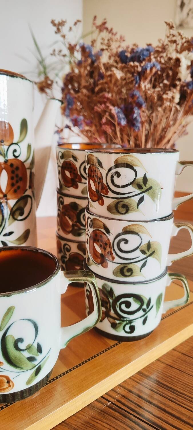 Coffee service Boch la Louvière Argenteuil made in Belgium