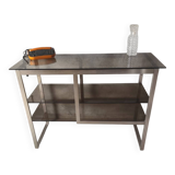 Seventies brushed metal console