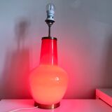 Backlit red lamp foot 1980