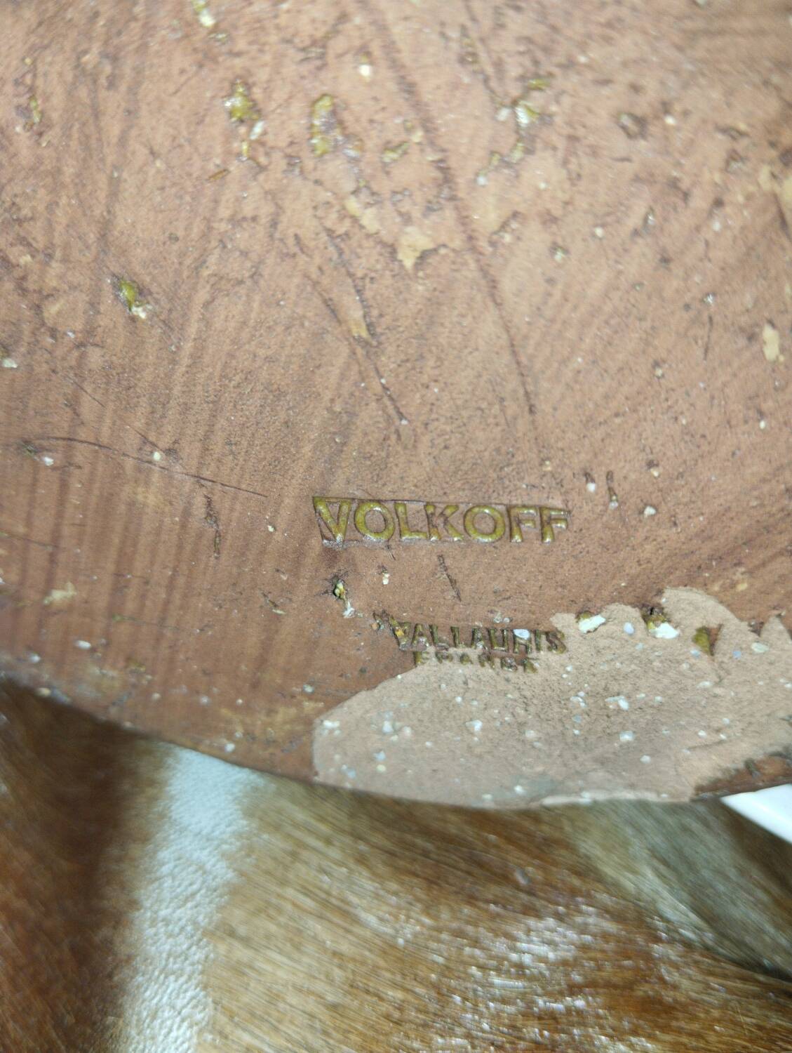 Volkoff Vallauris sandstone lamp 1950s