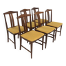 Set of 6 Scandinavian rosewood chairs, Sweden, 1960