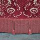 Mid-Century armchairs in damask red velvet, Italy, 50s, set of 2