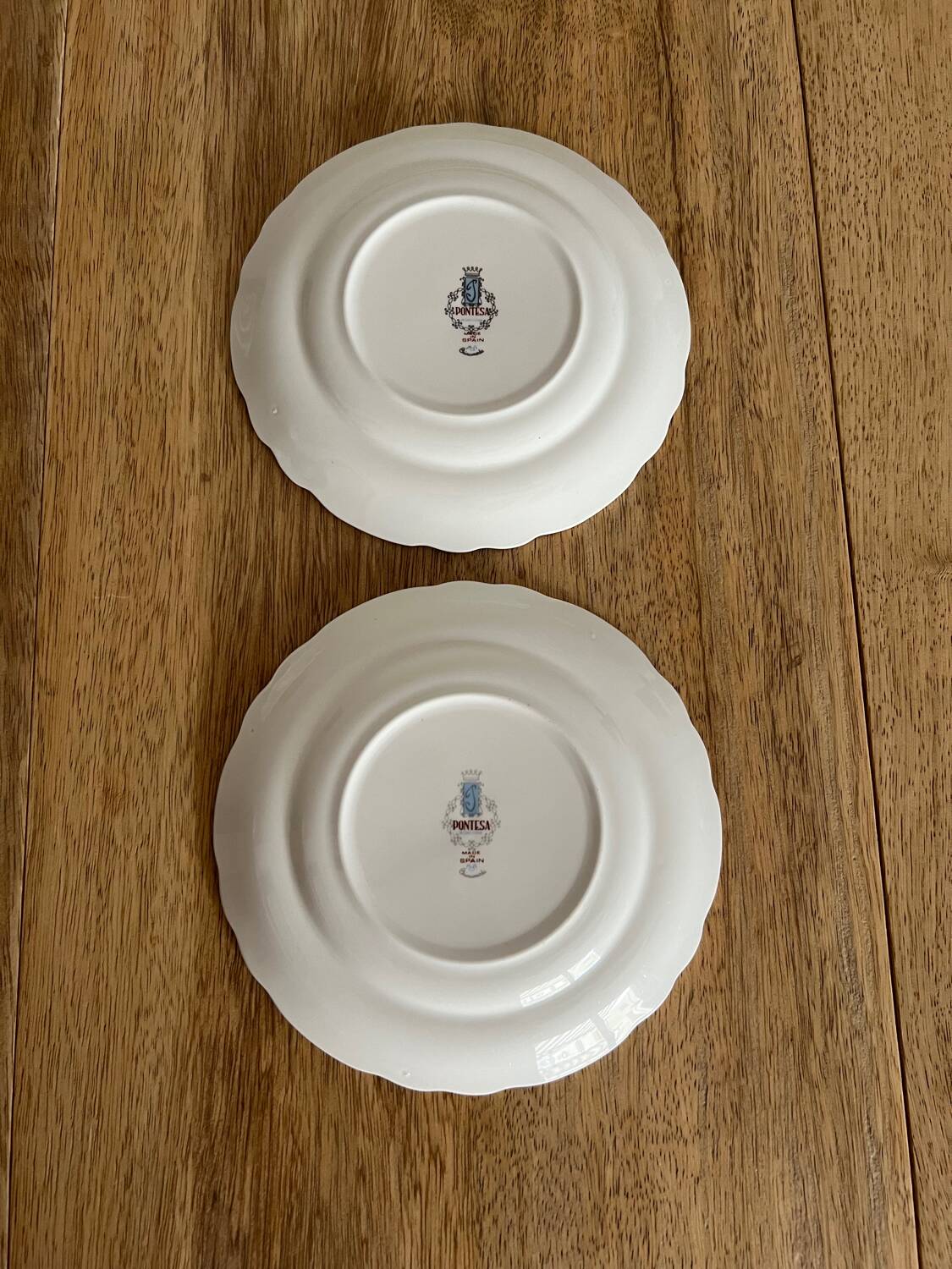 10 dessert plates 1960 Manufacture Pontesa