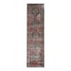 1970s Turkish Oushak Handmade Wool Cotton Red Runner Rug 103x382