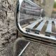 Pair of vintage chrome plexiglass beds