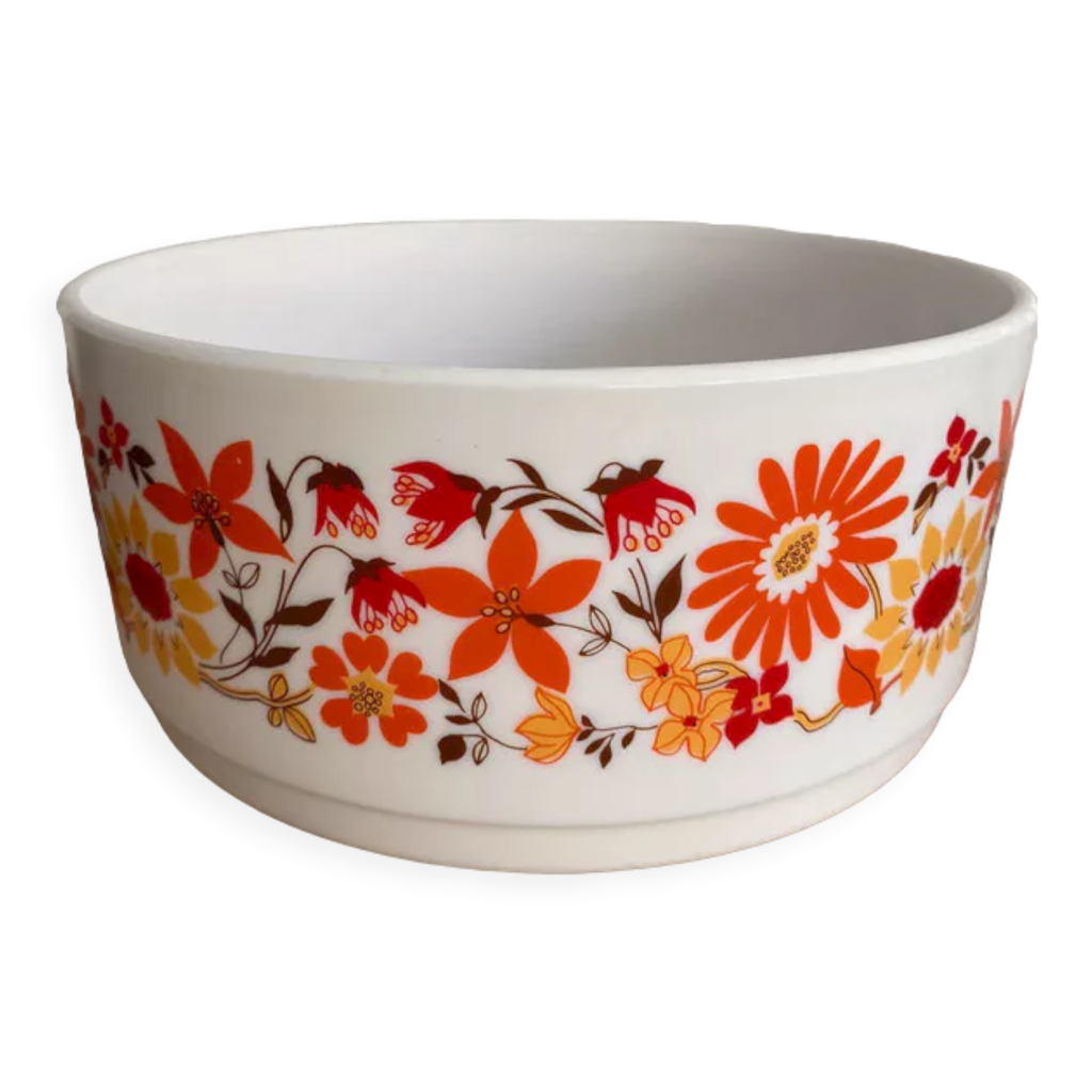 Saladier Arcopal France Décor Paysage H 9,7 D 23,7 Cm
