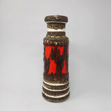 1970s Stunning Original Big Scheurich Lava Vase 205-32