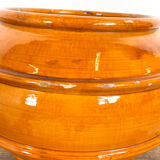 Set of 2 french glazed terracotta BIOT vases 19th century