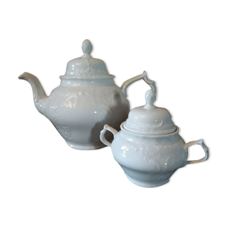 Théière porcelaine blanche marque Rosenthal
