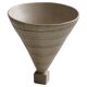 Decorative stoneware vase from mid-20th century, 1960s.