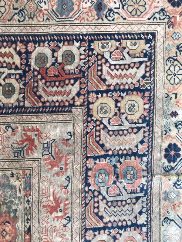 Former carpet Turkish Panderma finely done hand 120 X 177 CM