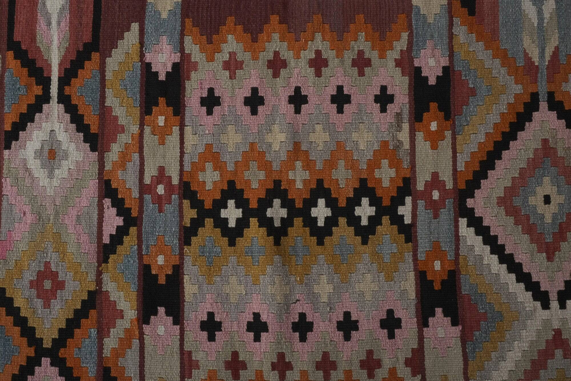 Tapis de couloir turc vintage 81x450 cm