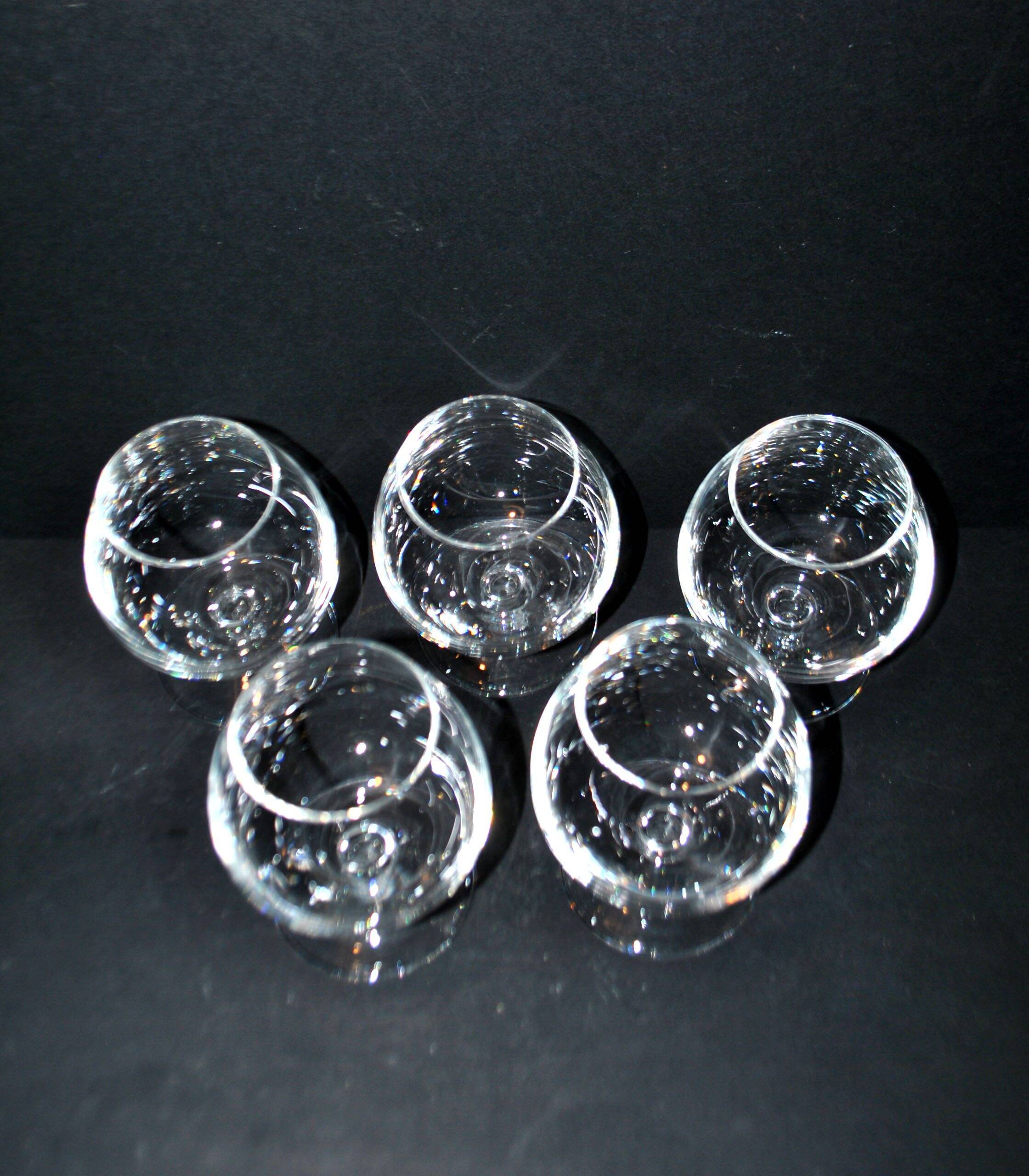 V&B Villeroy Boch lot de 5 verres ballon cognac brandy en cristal