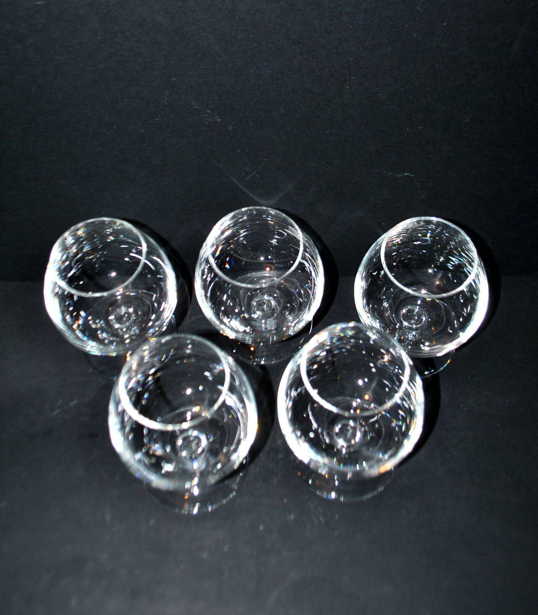 V&B Villeroy & Boch set of 5 crystal balloon glasses for cognac and brandy