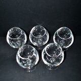 V&B Villeroy Boch lot de 5 verres ballon cognac brandy en cristal