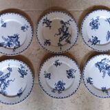 6 Sarreguemines plates