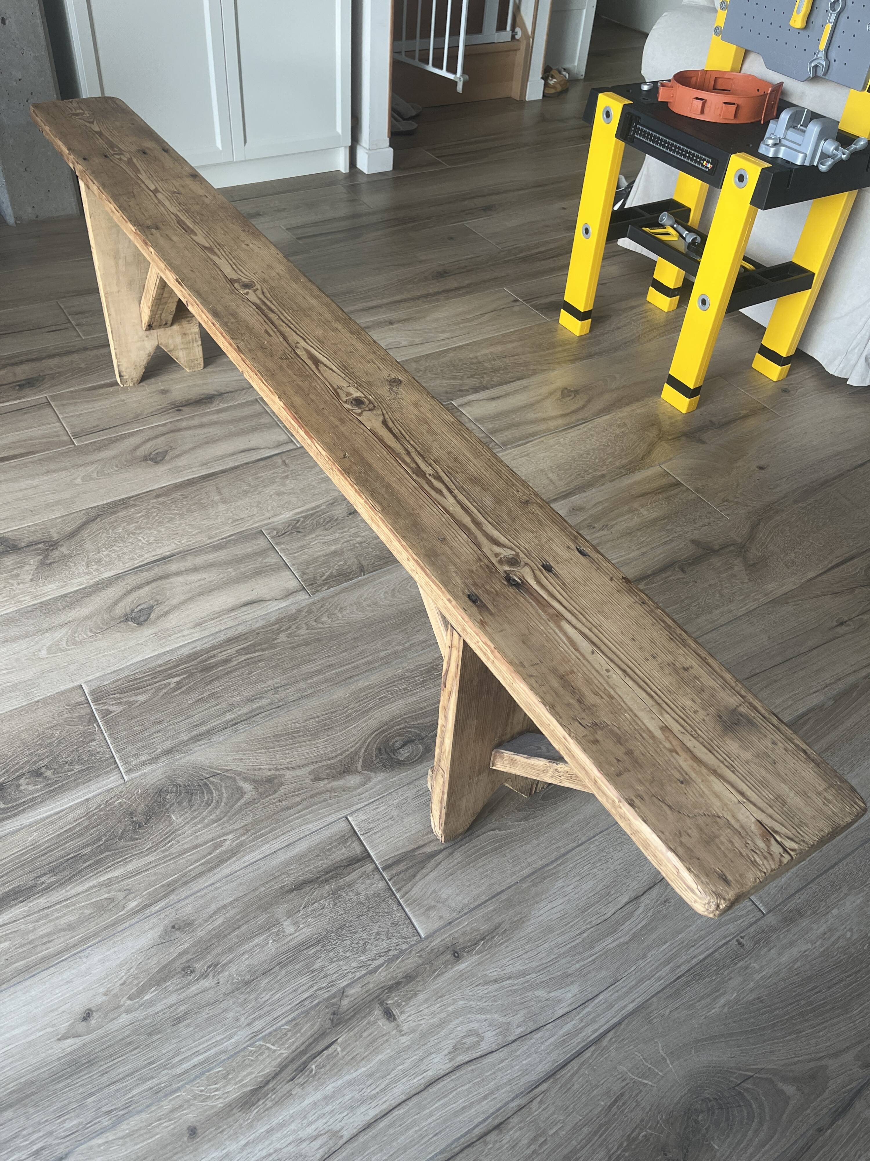 Wooden bench