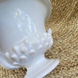 Medici-style glazed ceramic pot cover, Italy