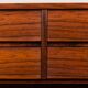 Scandinavian mid-century rosewood mirror with console, Denmark, 1960s