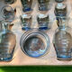 Vintage 1930s glass doll's dinette