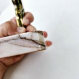 Art deco doe bookends in regulates and marble