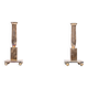 Modernistic silver plated bronze candle sticks Early 20th Century